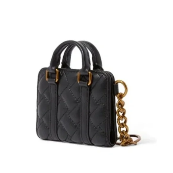 Kurt Geiger Black Boston Card Key Charm NWT - Picture 5 of 5